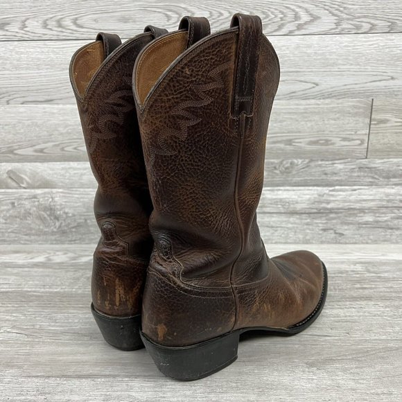 Ariat Heritage Mens Brown Leather Roper Round Toe Cowboy Boots Size 🧧SOLD🧧 - Picture 5 of 11